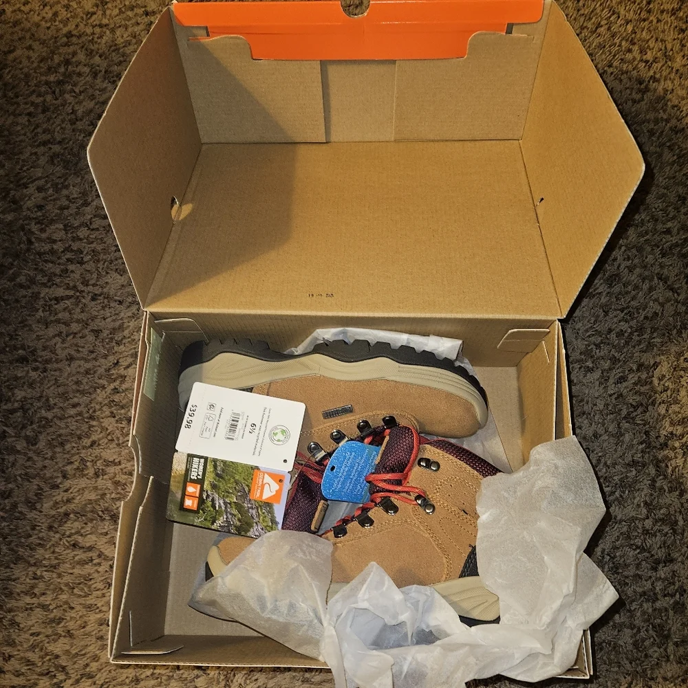 Ozark Trail Womens Stoneclad Waterproof Hiking Boots - Picture 2 of 8